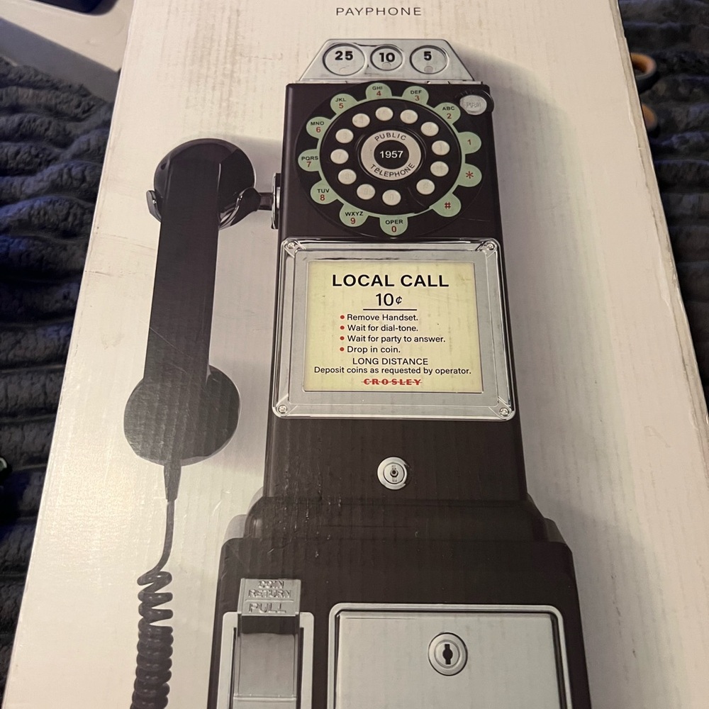 Crosley Classic Black Payphone